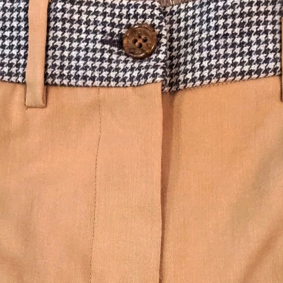 Sea by Chloe wool taupe trousers tailored with Grey Houndstooth Band - Picture 2 of 6